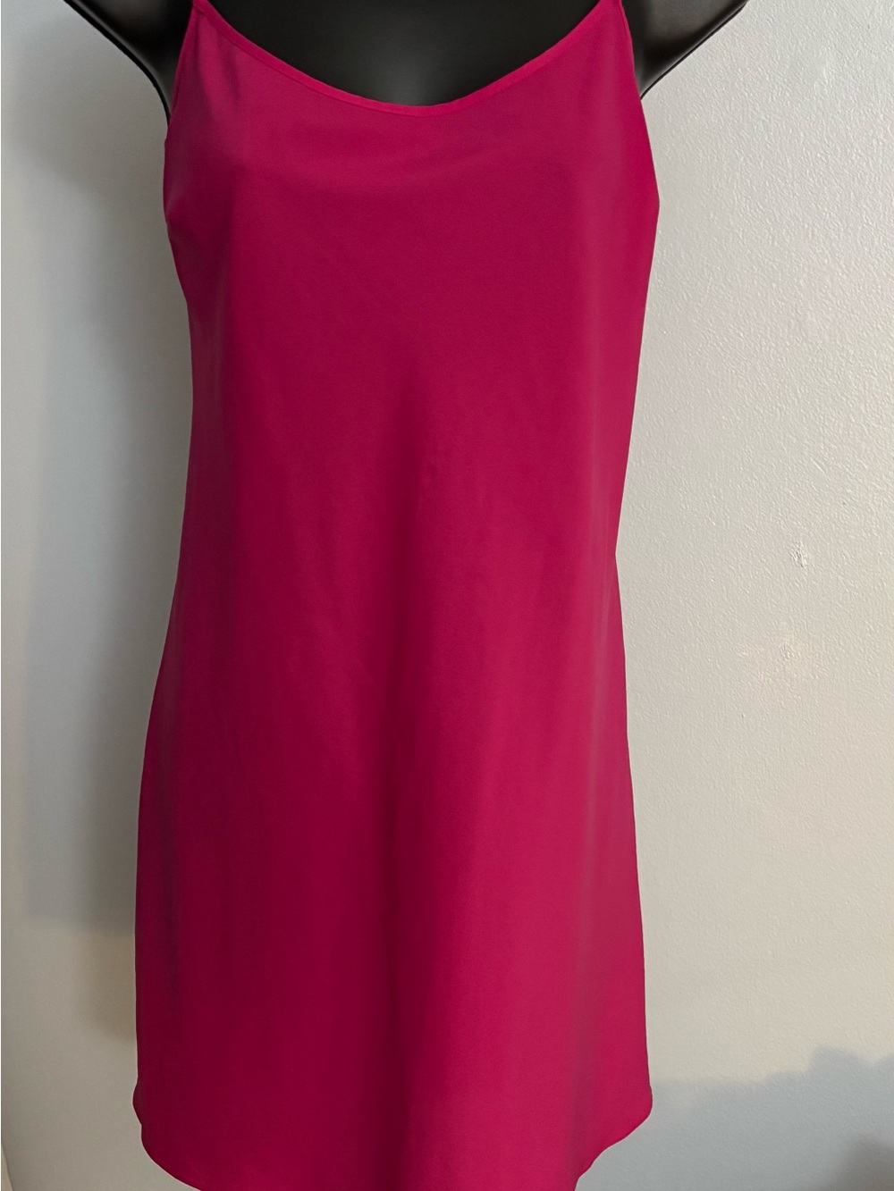 DKNY Pink Mini Slip Dress with Adjustable Straps
